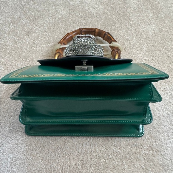 Frame Print Leather Mini Top Handle Bag - Picture 4 of 8